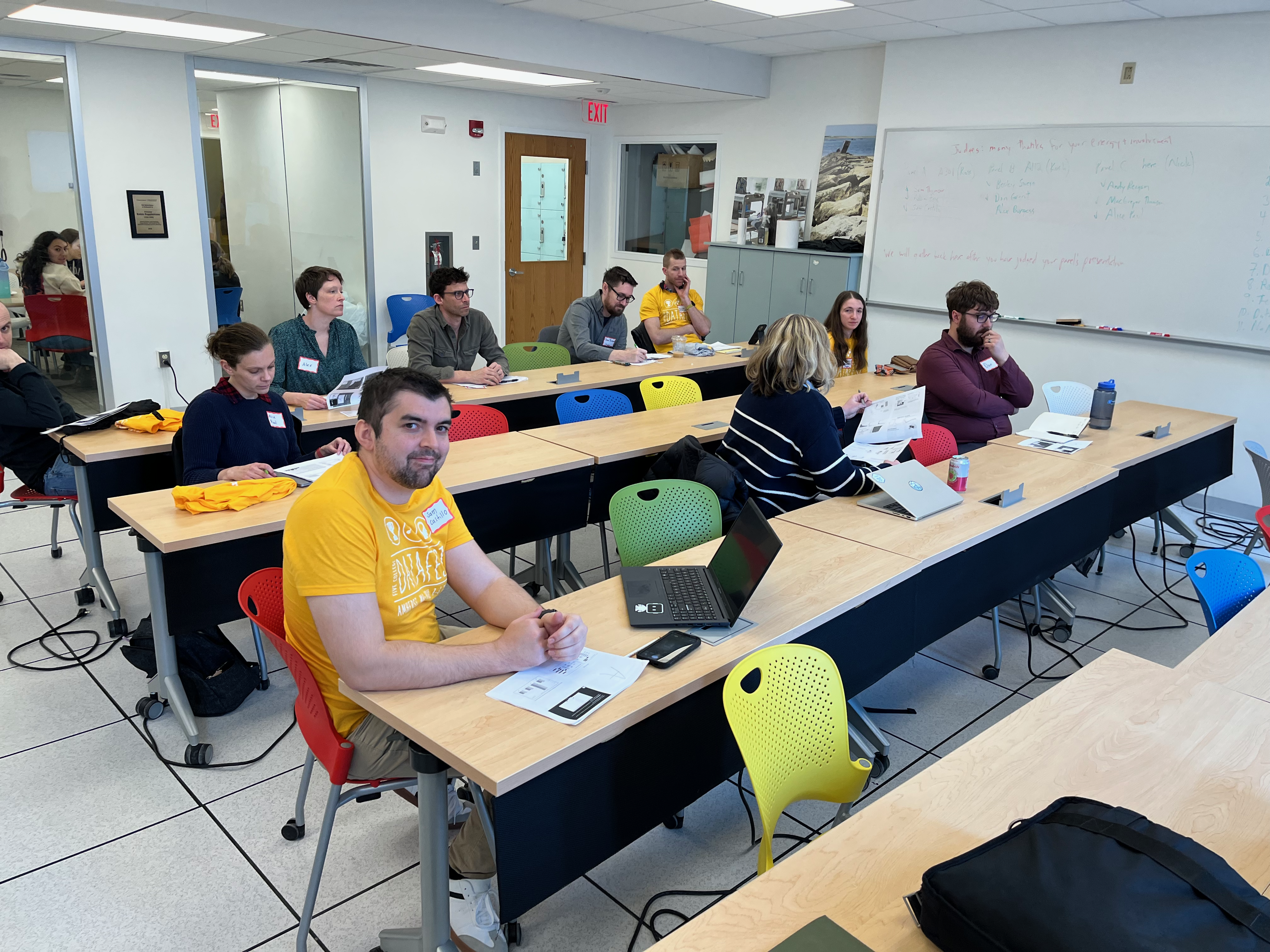 Samuel Castillo presenting at the DataFest conference